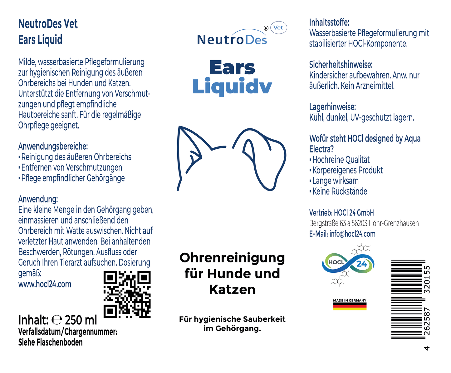 NeutroDes Vet Ears Liquid 250ml